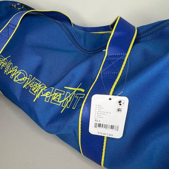 Free People Movement Blue Gym Duffle Bag NWT - Picture 8 of 11